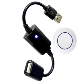 USB Remote Control Switch with LED Display, USB Switch Remote Control, On/Off Remote Control Switch, Switch Driver Power for 5V 9V 6V12V LED Light Strip (Model 1)