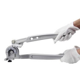 Bonvoisin 3/8" 1/2" OD Tubing Bender 2 in 1 Manual Bender 180° HVAC Soft Copper Aluminum Tubes Bending Tool for Air Conditioning Refrigeration Repair