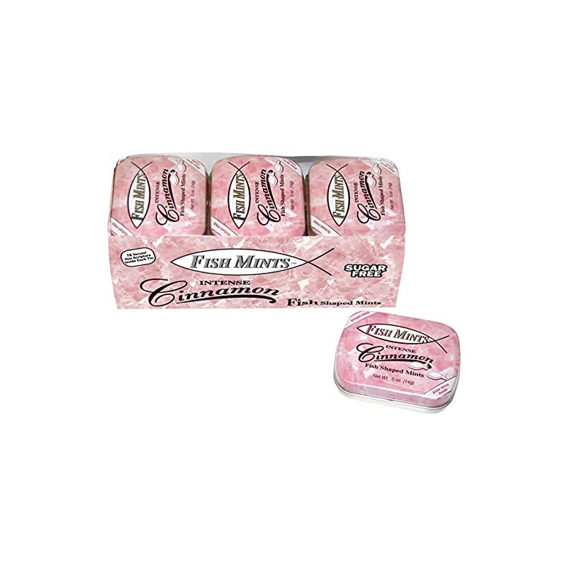 Scripture Candy, Sugar Free Fish Shaped Cinnamon Flavored Mints in