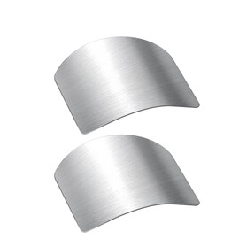 Stainless Steel Finger Guards For Cutting Food Avoid Hurting, Premium 304 Stainless Steel Finger Protector,Slicing Tool Finger Protectors when Cutting, Slicing, Dicing, Chopping, Fruits and Meat (2)