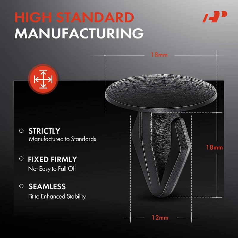 A-Premium 30PCS Nylon Retainer Clips Bumper Clips Retainer Compatible with