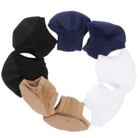 Beavorty 4pairs Moisturizing Heel Socks Toeless Gel Socks for Cracked Heel Repair Softening and Hydrating Washable and Reusable Foot Skin