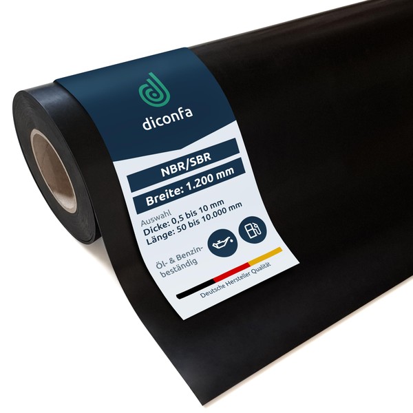 diconfa Rubber Mat Oil-Fest Petrol Resistant NBR/SBR 1200 mm 120