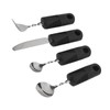 4Pcs Weighted Utensils,180°Bendable Adaptive Utensils for Hand Tremors Parkinsons Patients