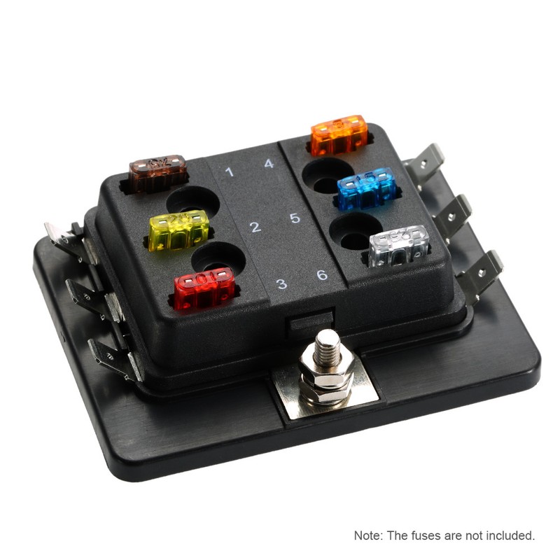 6 Way Mini Blade Fuse Box Holder APM ATM 5A