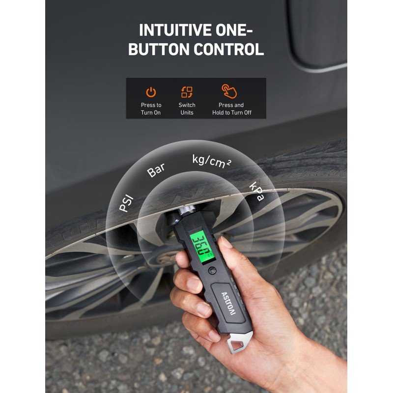 AstroAI Digital Tire Pressure Gauge, 230 PSI 4 Settings Heavy