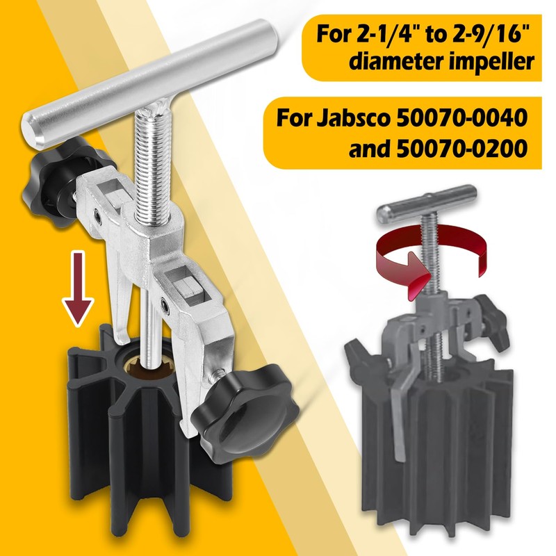 Bzumperyz 660040-1 Impeller Puller Tool for 2-1/4" to 2-9/16" Marine