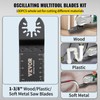 VEVOR 100PCS Oscillating Saw Blades, Quick Release Multitool Blades Kit,