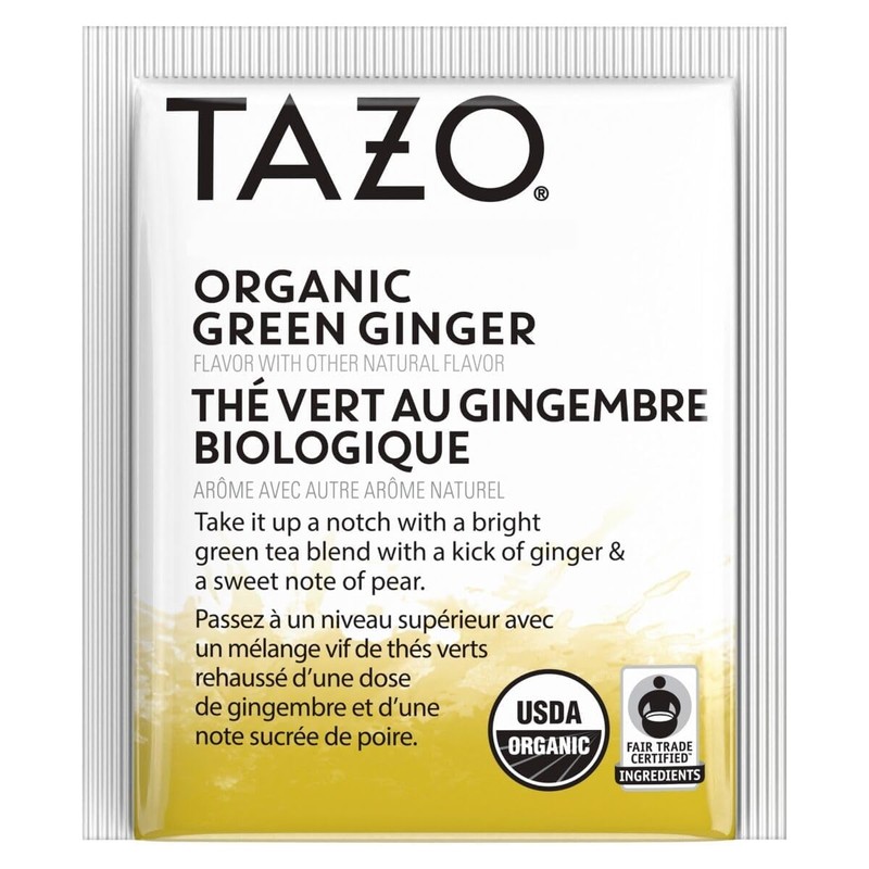 TAZO Regenerative Green Tea, Green Ginger, 16 Tea Bags