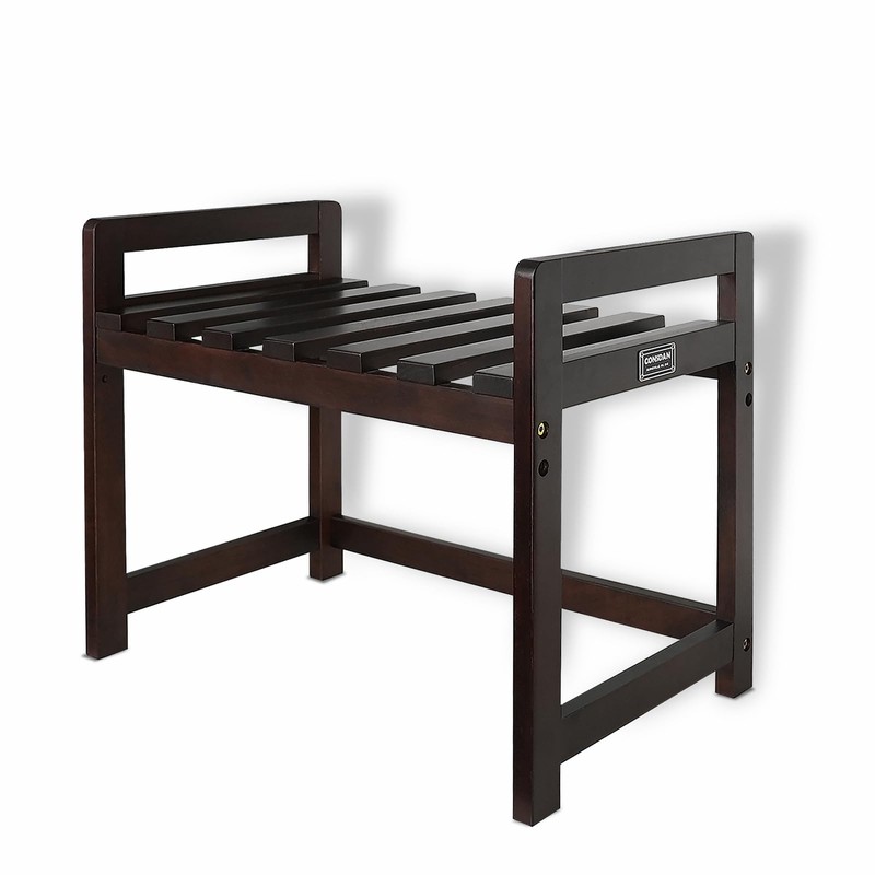 CONSDAN Microwave Stand, USA Grown Hickory Microwave Shelf, Wooden Microwave