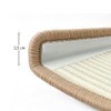 Floordirekt Stair Mats Sisal Pearl Cream Semicircular 25 x 65