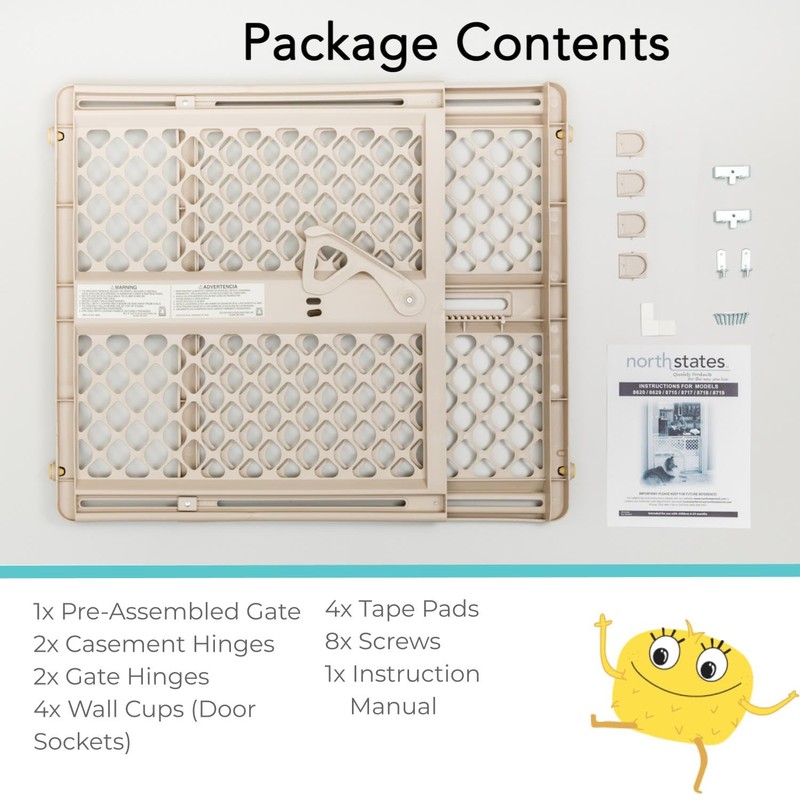 Toddleroo by North States - Supergate Ergo Baby Gate: Plastic