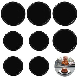 ZILZUFA ZILZUFA Auto Anti-Rutsch Matte: 8 Stck Waschbare Nano Gel Pads, Doppelseitig Klebende Antirutsch Pads fr Armaturenbrett und Handy, 8CM und 5CM, Schwarz