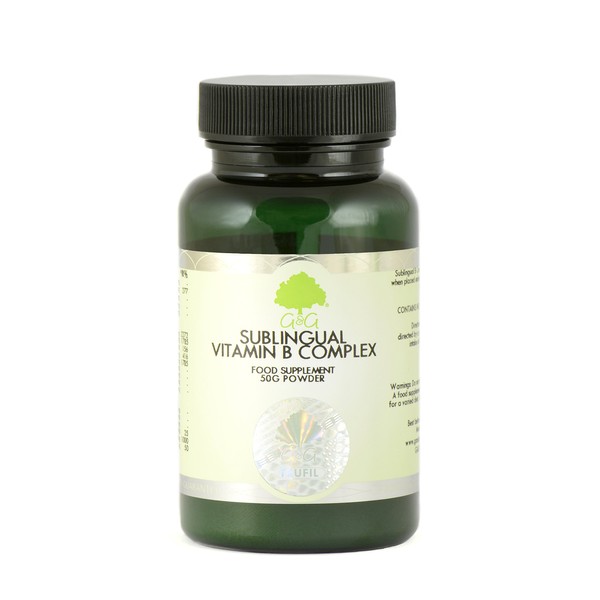 G&G Vitamins Sublingual Vitamin B Complex 50G Sublingual Powder (Vegan)