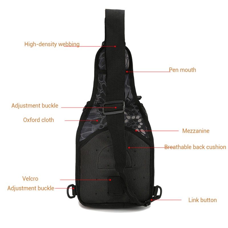 Outdoor Shoulder Military Backpack Camping Travel Hiking Trekking Bag