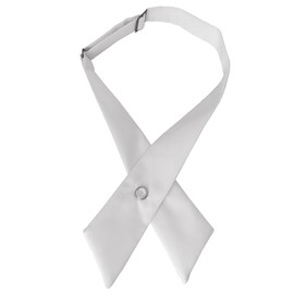SYAYA - Pajarita cruzada para mujeres u hombres, corbata cruzada para niñas, uniforme y Lolita o cosplay, accesorio W-B-T2, Blanco, Talla única