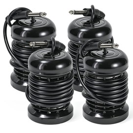 4pcs Arrays for Ionic Foot Bath Detox Machine, Replacement Array each with 10 Stainless Steel Coils Double Layered + 6.35mm Adapter for Home Massage Beauty Salon Ionic Foot Spa