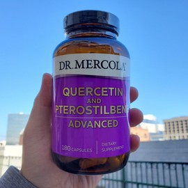 Dr. Mercola Quercetin & Pterostilbene Advanced Capsules, 180 tablets, 1 pc / 닥터머콜라 케르세틴 앤 프테로스틸벤 어드밴스드 캡슐, 180정, 1개