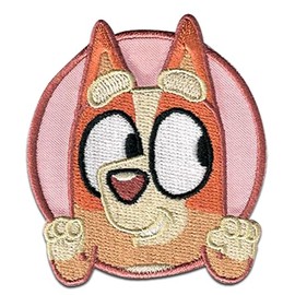 Comercial Mercera, Sew-On Patches, Chili Heeler, Blue Sign, Pink Colour, Sew-On Patches, Ideal for Hats, Jackets, T-Shirts or School Bags, 100% Polyester, 5 x 8 cm