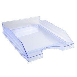 Exacompta 12310d Tray Translucent Correspondence, Ice Blue, 34.5 x 25.5 x 6.5