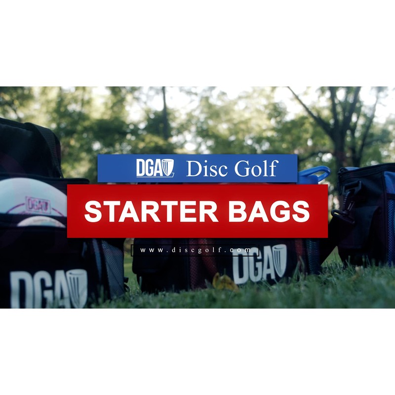DGA Disc Golf Starter Disc Golf Bag (Red), 5 Pocket