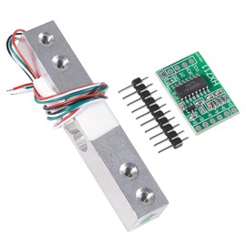 AEDIKO Load Cell Weight Sensor + HX711 AD Weighit Amplifier Module Pressure Sensor HX711 AD Converter Breakout Module for Load Cell Weight Weighing (10KG+HX711)