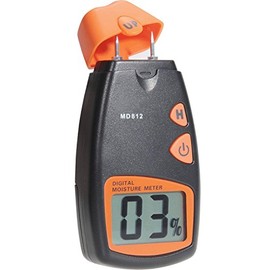 Wood Moisture Meter, MD-812 Digital Moisture Tester- Wood Moisture Detector for Firewoods 2-Pin Sensor(Range 5% - 40% RH; Accuracy: 1%)