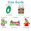 Grinch Christmas Holiday Decorations, Welcome to Whoville Banner, Cupcake Toppers,