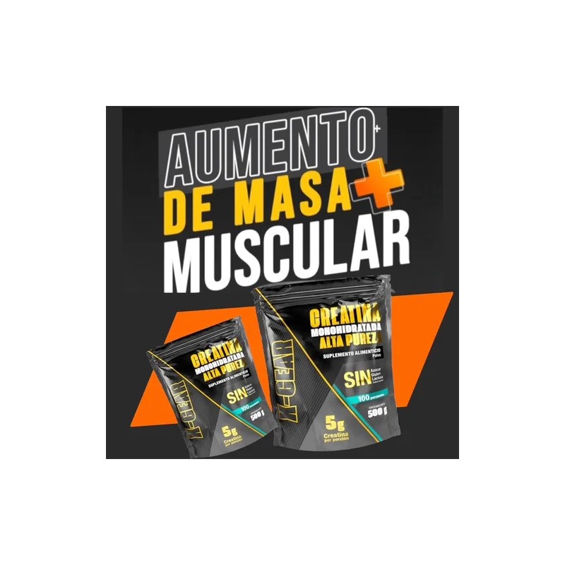 Creatina Monohidratada Suplemento Alimenticio Sin Sabor