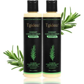 Tgideas Champú Orgánico De Romero Para El Crecimiento Del Cabello(Para Mujeres Y Hombres): Champú Natural Para Engrosar Y Fortalecer El Cabello Con Queratina Hidrolizada Para El Debilitamien