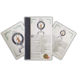 Mr Sweets Lampe Scottish Clan & Sept History 3 Print Combo - Tartan, Buckle, Crest, Last Name Surname Meaning, Genealogy, Family Tree Research Aid, Roots, Ancestry, Ancestors and Namesakes