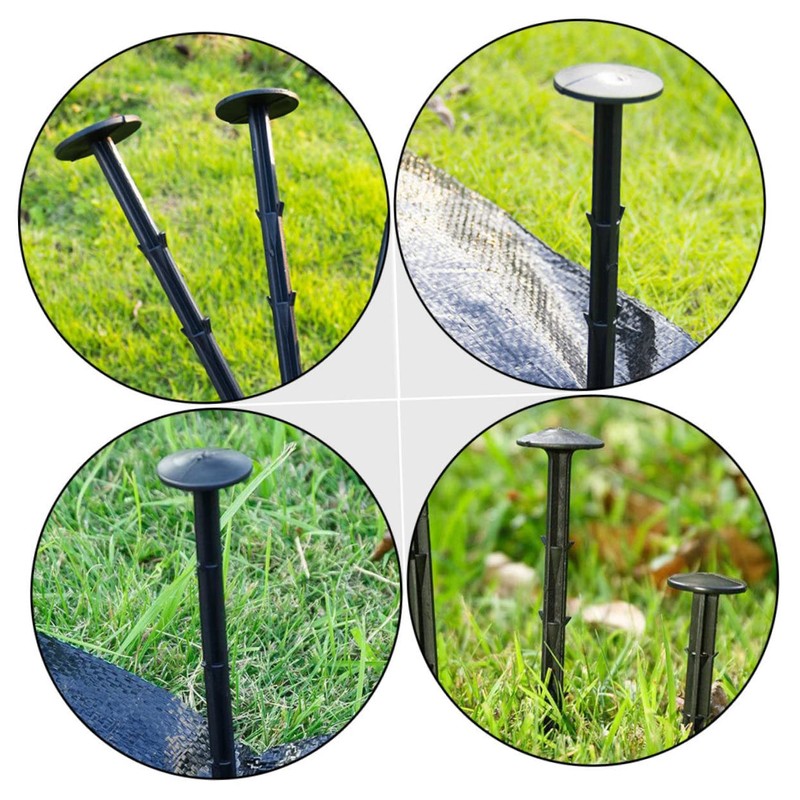 CAXUSD 60pcs Lightweight Gardening Stakes Durable Ground Anchors with Special