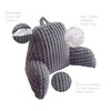 Volple Faux Rabbit Fur Reading Pillow with Arms,Removable Cover, Adjustable