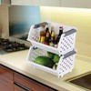 Jekiyo 4-Pack Plastic Stackable Organizer Basket, Stacking Storage Baskets