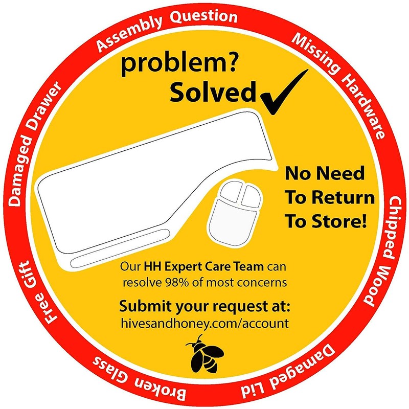 Hives and Honey Amber Jewelry Armoire, Walnut