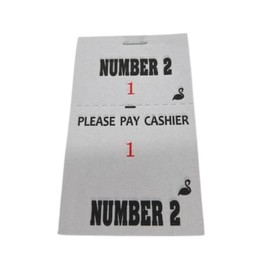 100 Numbered Barbershop Check Pads (Number 2)