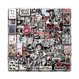 Downtown Y2K Girls Stickers for Party Favors,100 PCS Cute Style Scrawl Stickers for Water Bottle Laptop Phone Luggage Guitar Bicycle,Waterproof Vinyl Stickers for Teens Girls Children