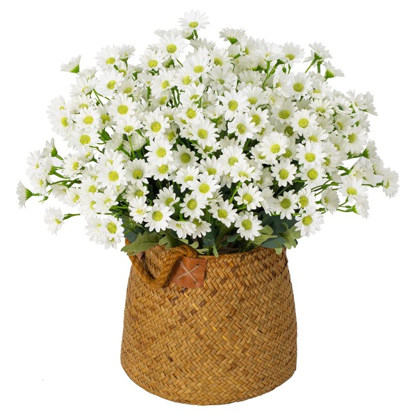 Coferset 12 Bundles Daisy Flowers Artificial, Daisies Fake Flowers Bouquet