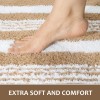Lochas Bathroom Rugs 24"X17"Bath Non Slip Absorbent Washable Microfiber Mat