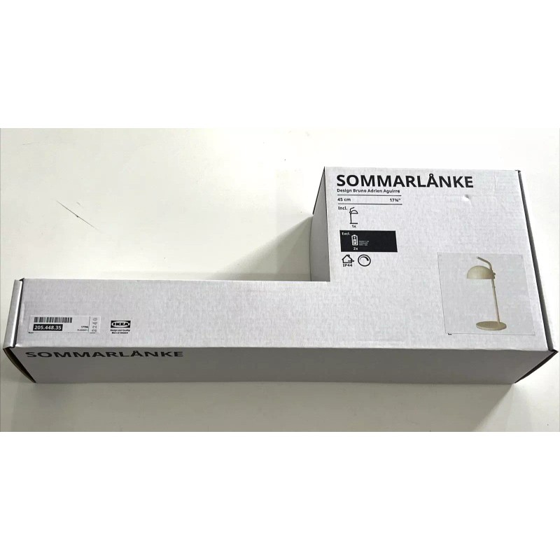 IKEA SOMMARLANKE Table Lamp 17 3/4 Beige Outdoor battery-operated