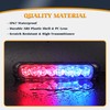 V-SEK 8PCS LED Red Blue Strobe Lights Kit 8-LED 16-LED