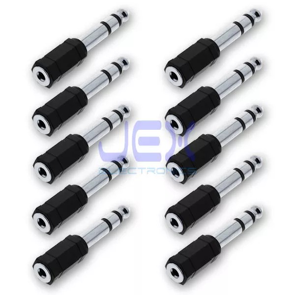 Jex Electronics 10X Stereo Female 1/8" 3.5mm Jack to Male