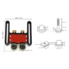 Table Saw Stock Roller Woodworking Double Wheel Sliding Feeding Guide