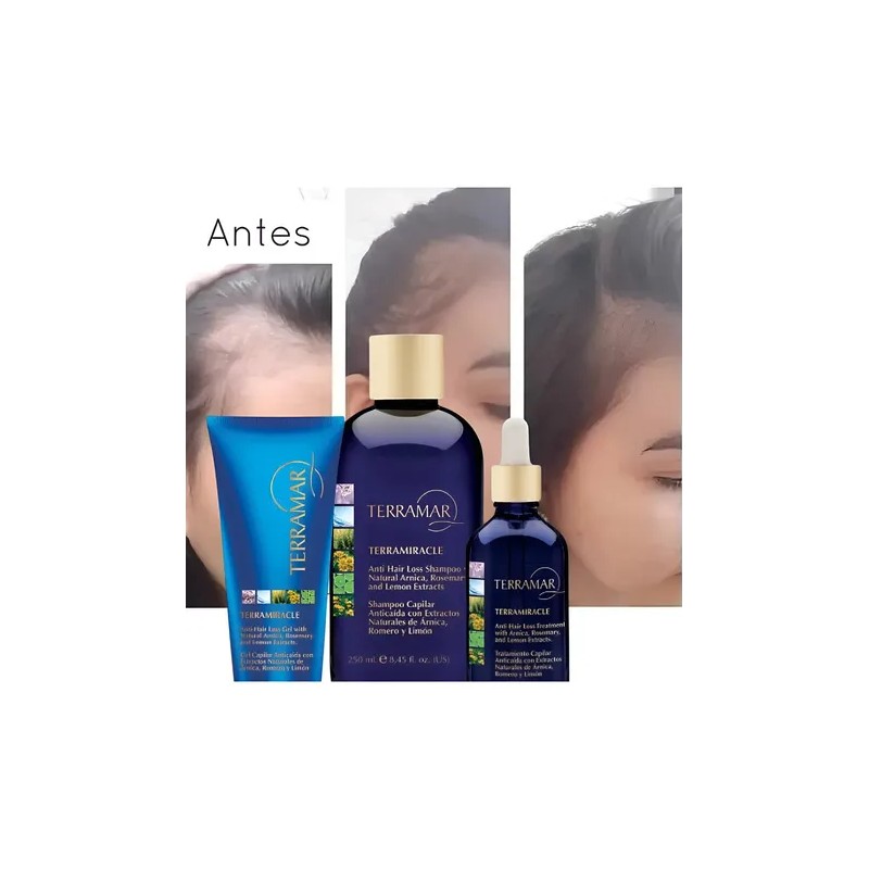 Pack 3 Set Anticaida Shampoo + Suero Crecimiento + Gel