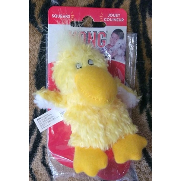 KONG Dog Dr Noyes Yellow Duck Pet Toy Xsmall Mini