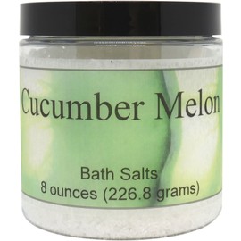 Cucumber Melon Bath Salts by Eclectic Lady, 8 ounces
