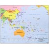 Historic 2002 Wall Map - East Asia and Oceania. 24in