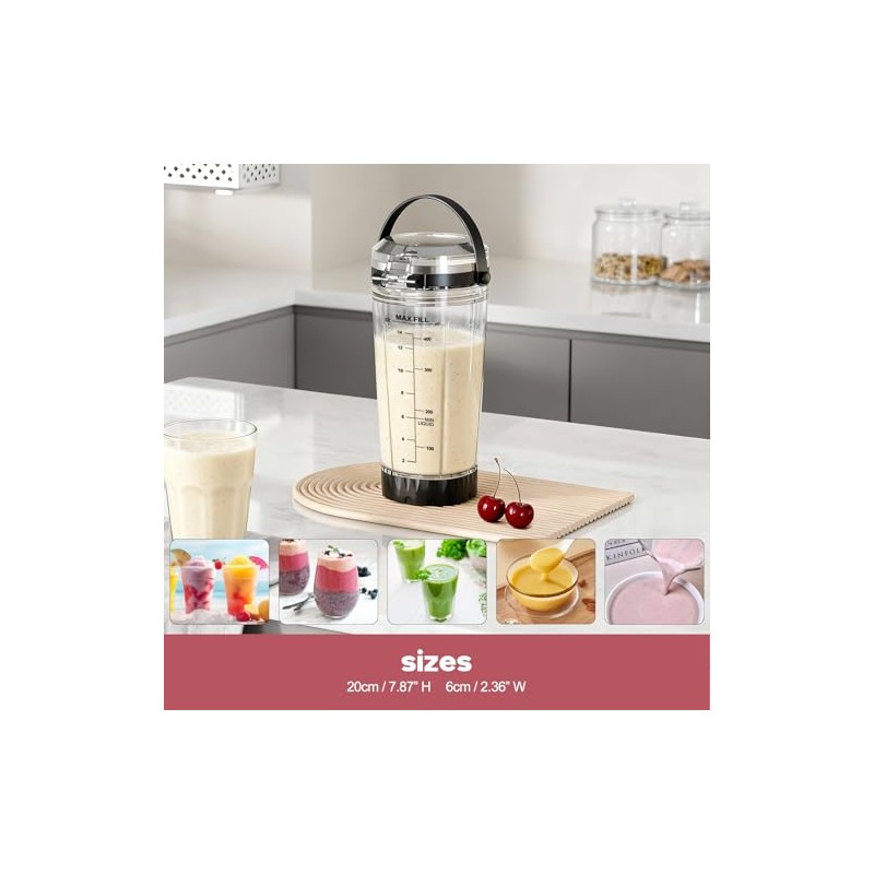 18oz Replacement Cup for Ninja Blast Portable Blender