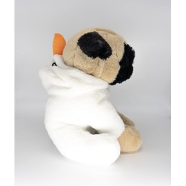 Katy Craig Soft Pug Teddy Bear in a Snowman Onesie - Christmas Edition Plush Toy Dog- 7.8inch (20cm)