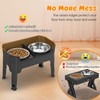 URPOWER 3-in-1 Elevated Dog Bowls - Mess Proof Double Deck